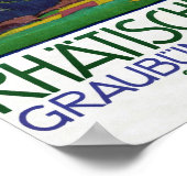 Affiche Vintage voyage Suisse restaurée (Coin)