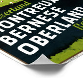 Affiche Vintage voyage Suisse restaurée (Coin)