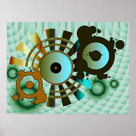 Affiche ViNYL abstraite (Devant)