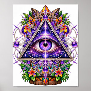 Affiche Violet Lunar Eye