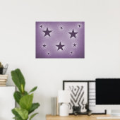Affiche Violet Stars in the Night Sky (Bureau à domicile)