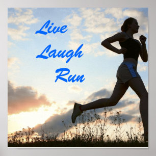 affiche vivante de course de rire