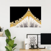 Affiche Volcan Or Argent (Bureau à domicile)