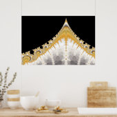 Affiche Volcan Or Argent (Cuisine)