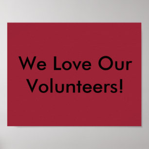 Affiche volontaire assortie