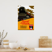 Affiche Voyage en train vintage Canada 2 (Cuisine)