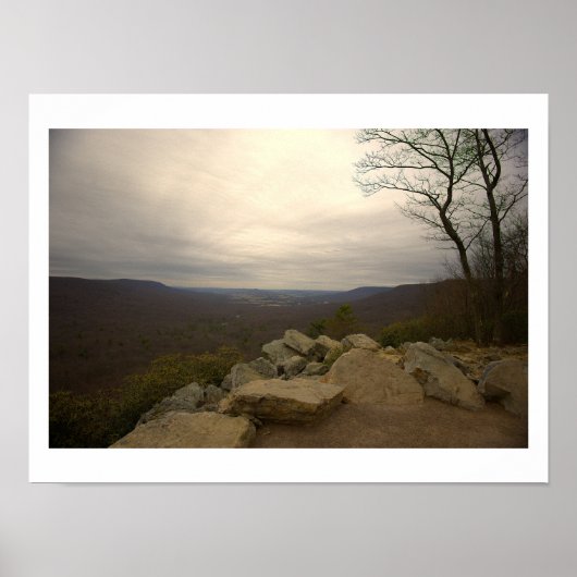 Affiche Vue depuis Hawk Mountain (Devant)