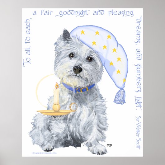 Affiche Westie de rêves agréables (Devant)
