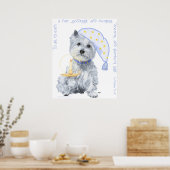 Affiche Westie de rêves agréables (Cuisine)