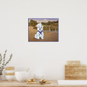 Affiche Westie Marin avec Bateaux (Cuisine)