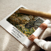Affiche Wisconsin Dells Wisconsin, Aquarelle