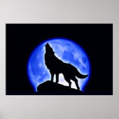 Affiche Wolf Howat at Moon Imprimer - Affiche Wolf (Devant)