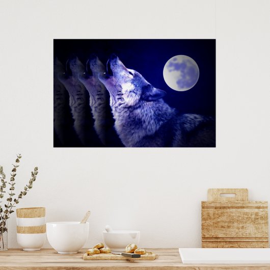 Affiche Wolf Howat at Moon Imprimer - Affiche Wolf (Cuisine)