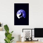 Affiche Wolf Howat at Moon Imprimer - Affiche Wolf (Bureau à domicile)
