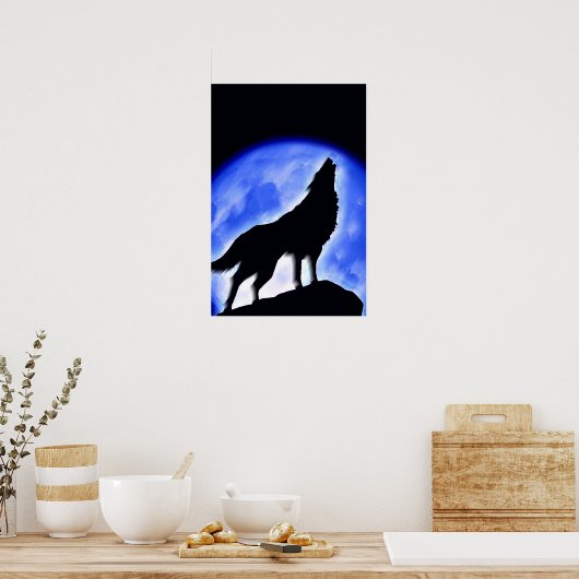 Affiche Wolf Howat at Moon Imprimer - Affiche Wolf (Cuisine)