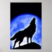 Affiche Wolf Howat at Moon Imprimer - Affiche Wolf (Devant)