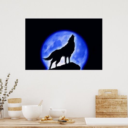 Affiche Wolf Howat at Moon Imprimer - Affiche Wolf (Cuisine)