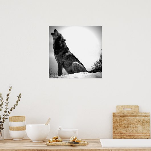 Affiche Wolf Howat at Moon Imprimer - Affiche Wolf (Cuisine)