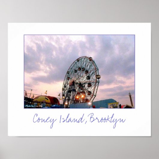 Affiche 'Wonder Wheel au crépuscule' (Devant)