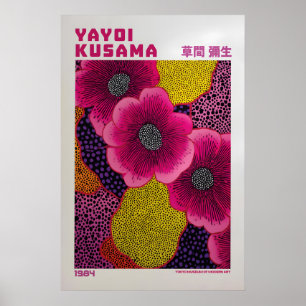 Affiche Yayoi Kusama - Floral inspiré de Yayoi Kus
