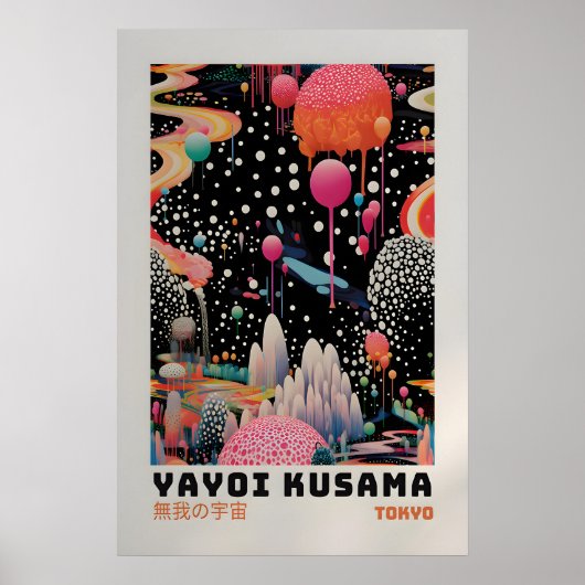 Affiche Yayoi Kusama - Impression abstraite de Yay (Devant)