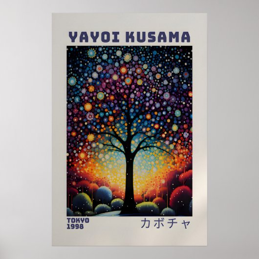 Affiche Yayoi Kusama - Impression abstraite de Yay (Devant)