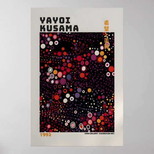 Affiche Yayoi Kusama - Impression Abstraite de Yay (Devant)