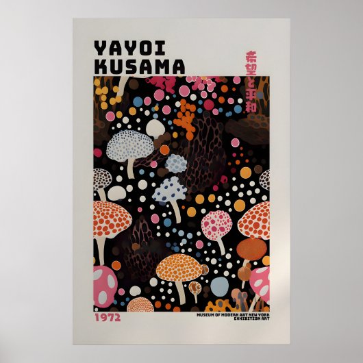 Affiche Yayoi Kusama - Impression Abstraite de Yay (Devant)