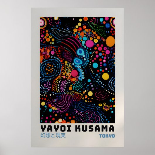 Affiche Yayoi Kusama - Impression Abstraite Yayoi (Devant)