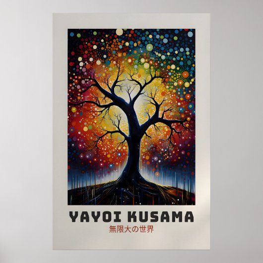 Affiche Yayoi Kusama - Impression Abstraite Yayoi (Devant)