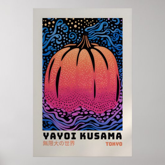 Affiche Yayoi Kusama - Impression Abstraite Yayoi (Devant)
