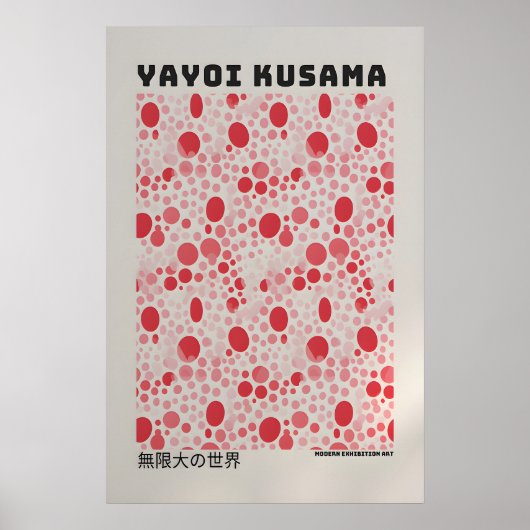 Affiche Yayoi Kusama - Impression Abstraite Yayoi (Devant)