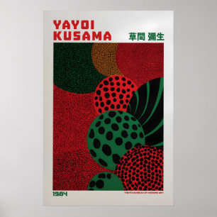 Affiche Yayoi Kusama - Inspirée de Yayoi Kusama
