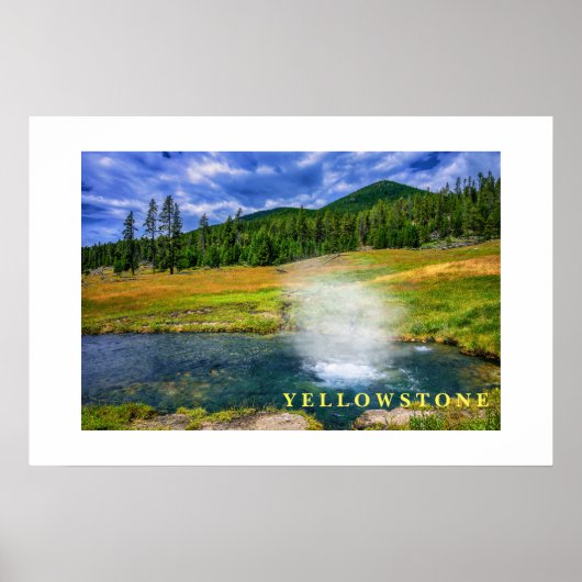 Affiche Yellowstone Thermal Hot Pot (Devant)