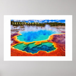 Affiche Yellowstone Thermal Hot Pot