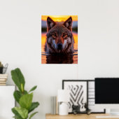 Affiche Yellowstone Wolf (Bureau à domicile)