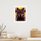 Affiche Yellowstone Wolf (Cuisine)