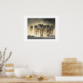 Affiche Yellowstone Wolves (Cuisine)