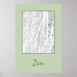 Affiche 'Zen Bamboo'