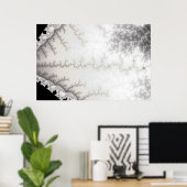 Affiche Zigzag Argenté (Bureau à domicile)