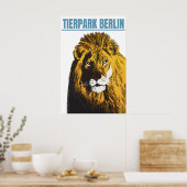 Affiche Zoo Berlin (lion) Tiergarten (Cuisine)