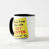 AFFICHER CAFE CHAUD - tasse (Devant gauche)