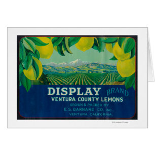 Afficher étiquette citron Ventura, CA