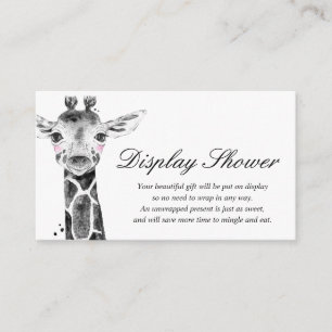 Afficher la carte d'insertion de Baby shower