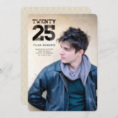 Afficher la graduation 2025 Faire-part photo (Devant / Derrière)