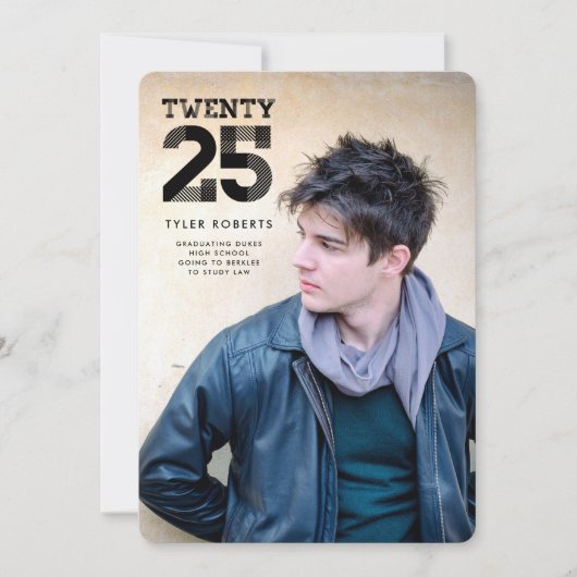 Afficher la graduation 2025 Faire-part photo (Devant)