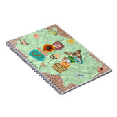 Afficher le Carnet spiral de la menthe de collage  (Côté Droit)