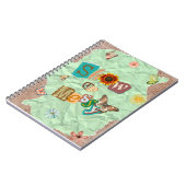 Afficher le Carnet spiral de la menthe de collage  (Côté gauche)