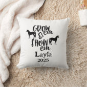 Afficher le Coussin de nom personnalisé du cheval (Couverture)