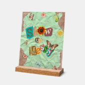 Afficher le signe acrylique de la monnaie de colla (Angle)